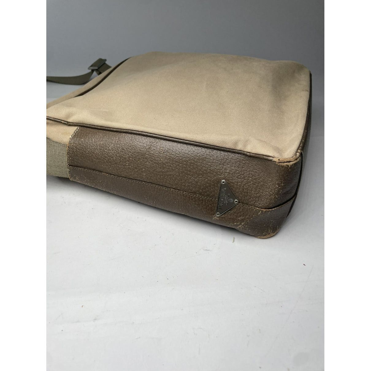 Prada Re-Nylon Brown Cotton Handbag Size ONE SIZE - 4 Thumbnail