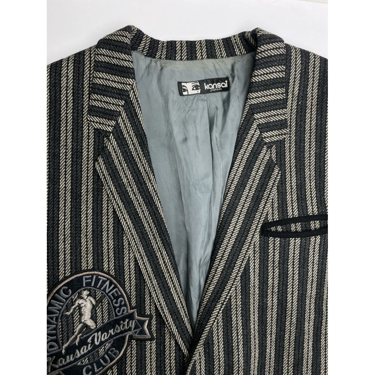 Kansai Yamamoto Anthracite Wool Jacket Size L / US 10 / IT 46 - 4 Thumbnail