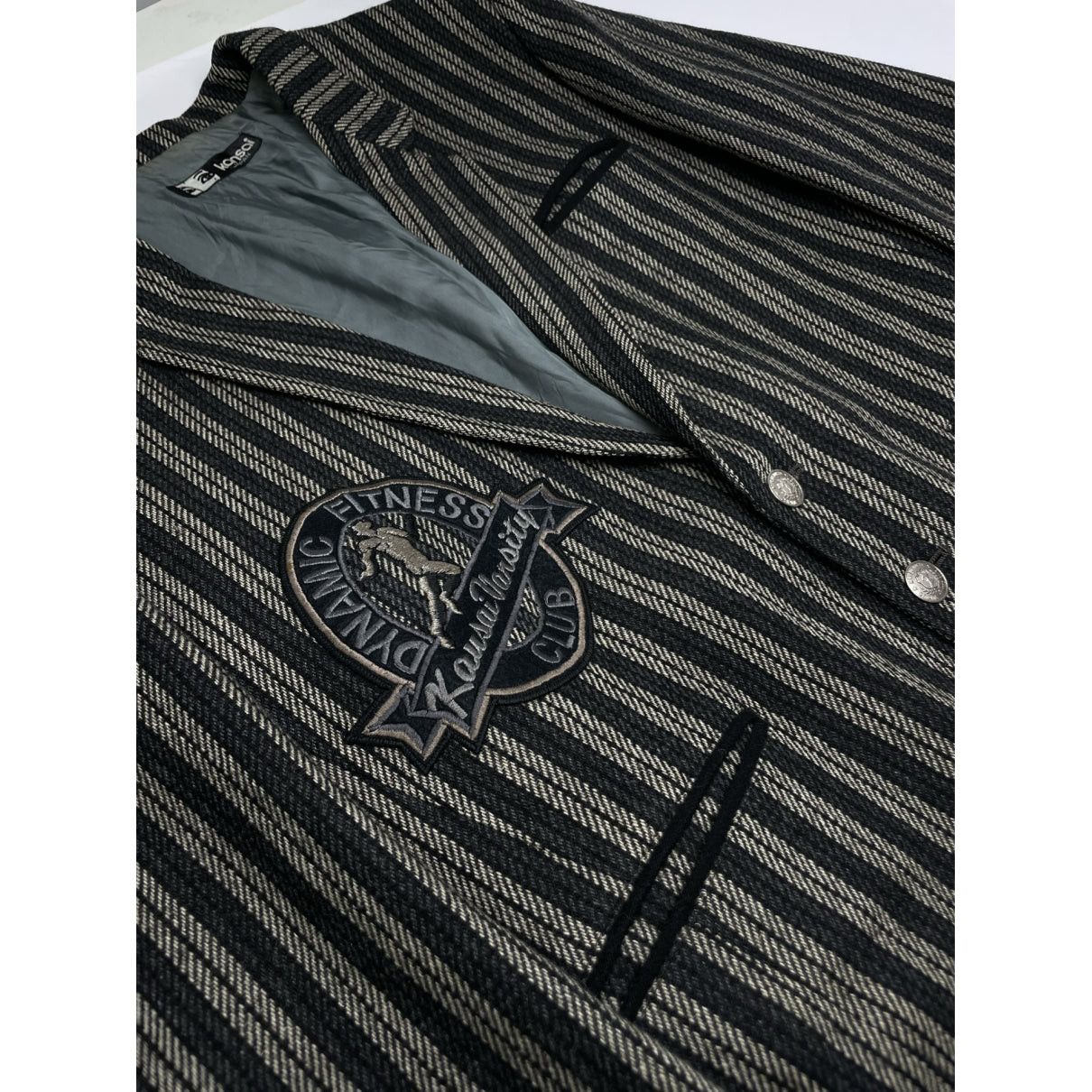 Kansai Yamamoto Anthracite Wool Jacket Size L / US 10 / IT 46 - 3 Thumbnail