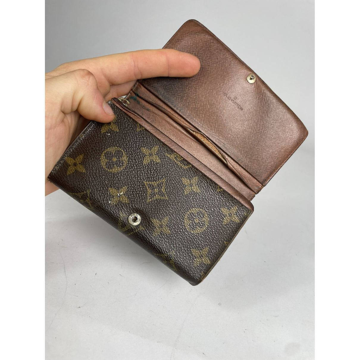 Louis Vuitton Joséphine Brown Leather Wallet Size ONE SIZE - 3 Thumbnail