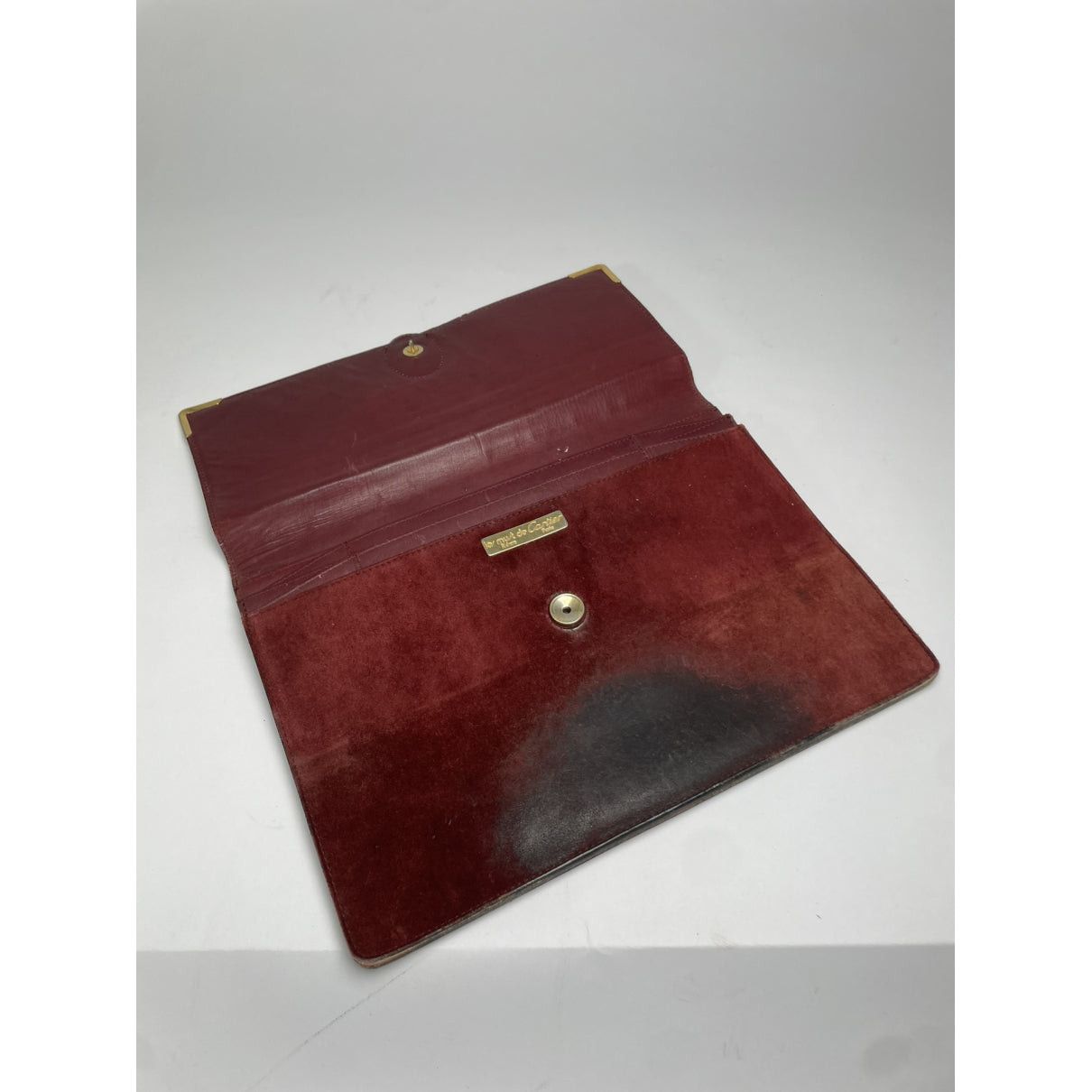 Cartier Burgundy Leather Clutch Bag Size ONE SIZE - 5 Thumbnail