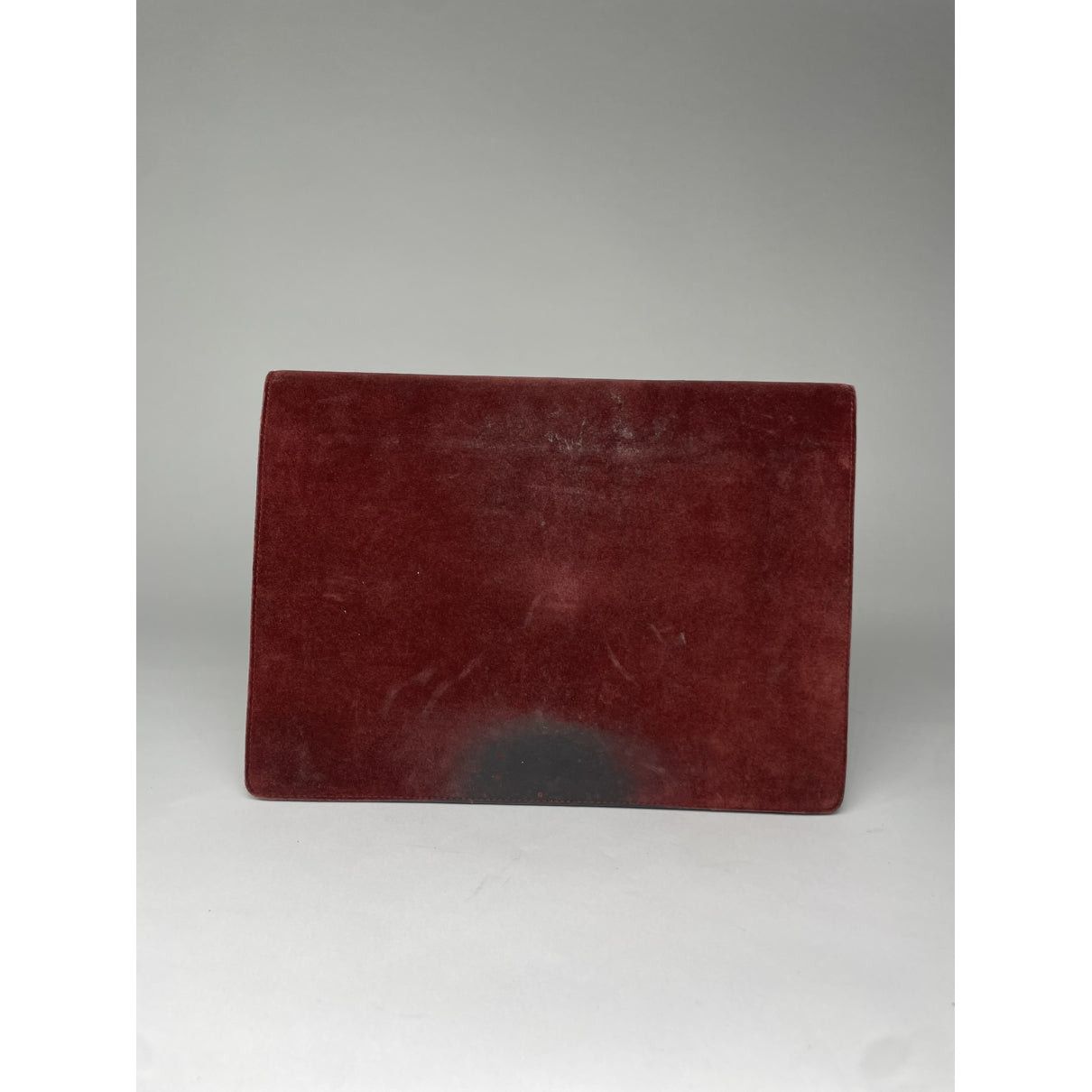 Cartier Burgundy Leather Clutch Bag Size ONE SIZE - 2 Thumbnail