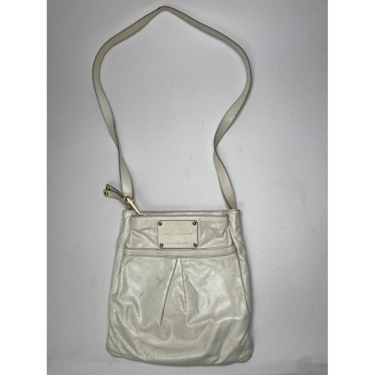 Marc Jacobs White Leather Handbag Size ONE SIZE - 2 Thumbnail