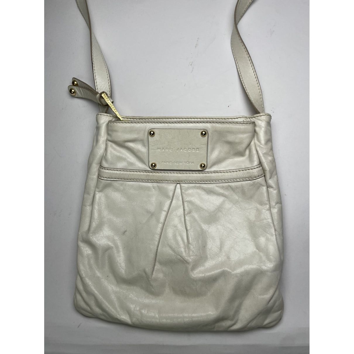 Marc Jacobs White Leather Handbag Size ONE SIZE - 4 Thumbnail