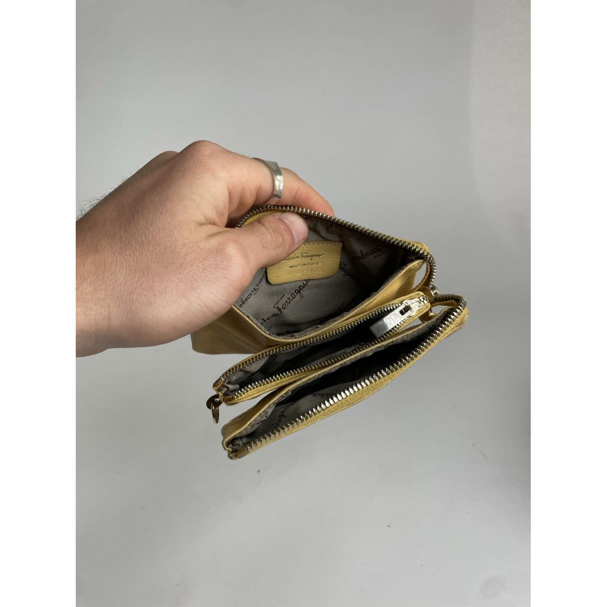 Salvatore Ferragamo Beige Leather Wallet Size ONE SIZE - 5 Thumbnail