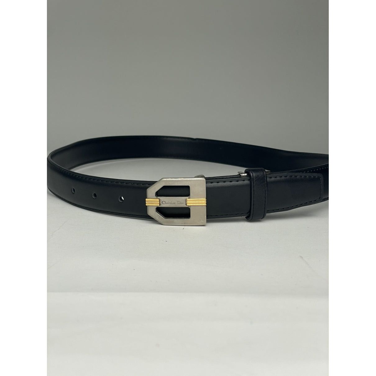 Dior Black Leather Belt Size ONE SIZE - 2 Thumbnail