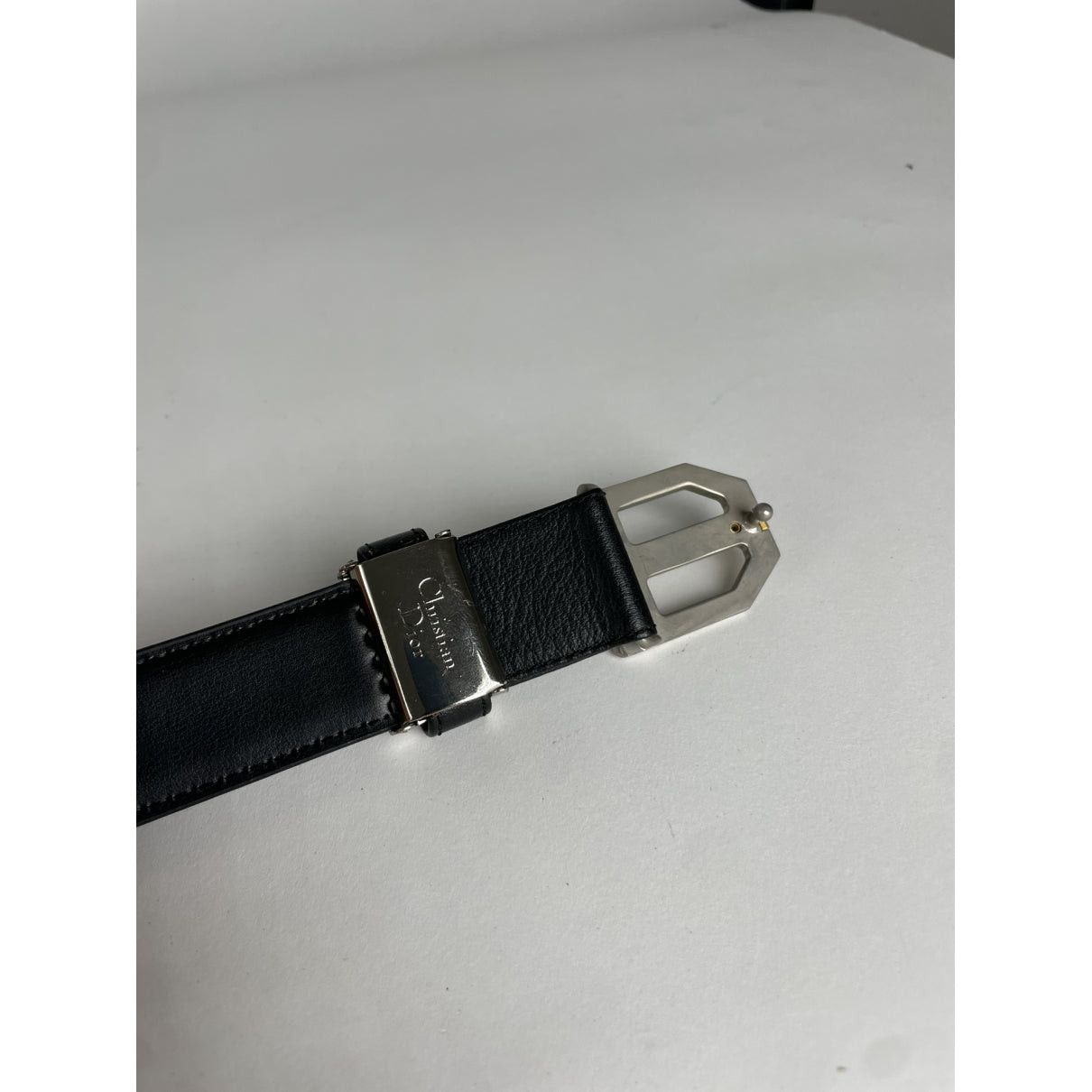 Dior Black Leather Belt Size ONE SIZE - 4 Thumbnail