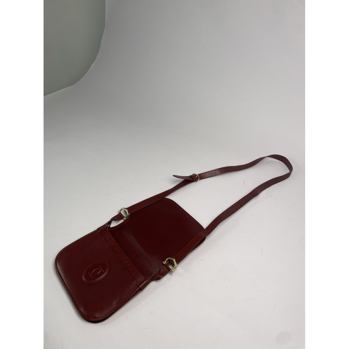 Cartier Burgundy Leather Handbag Size ONE SIZE - 4 Thumbnail