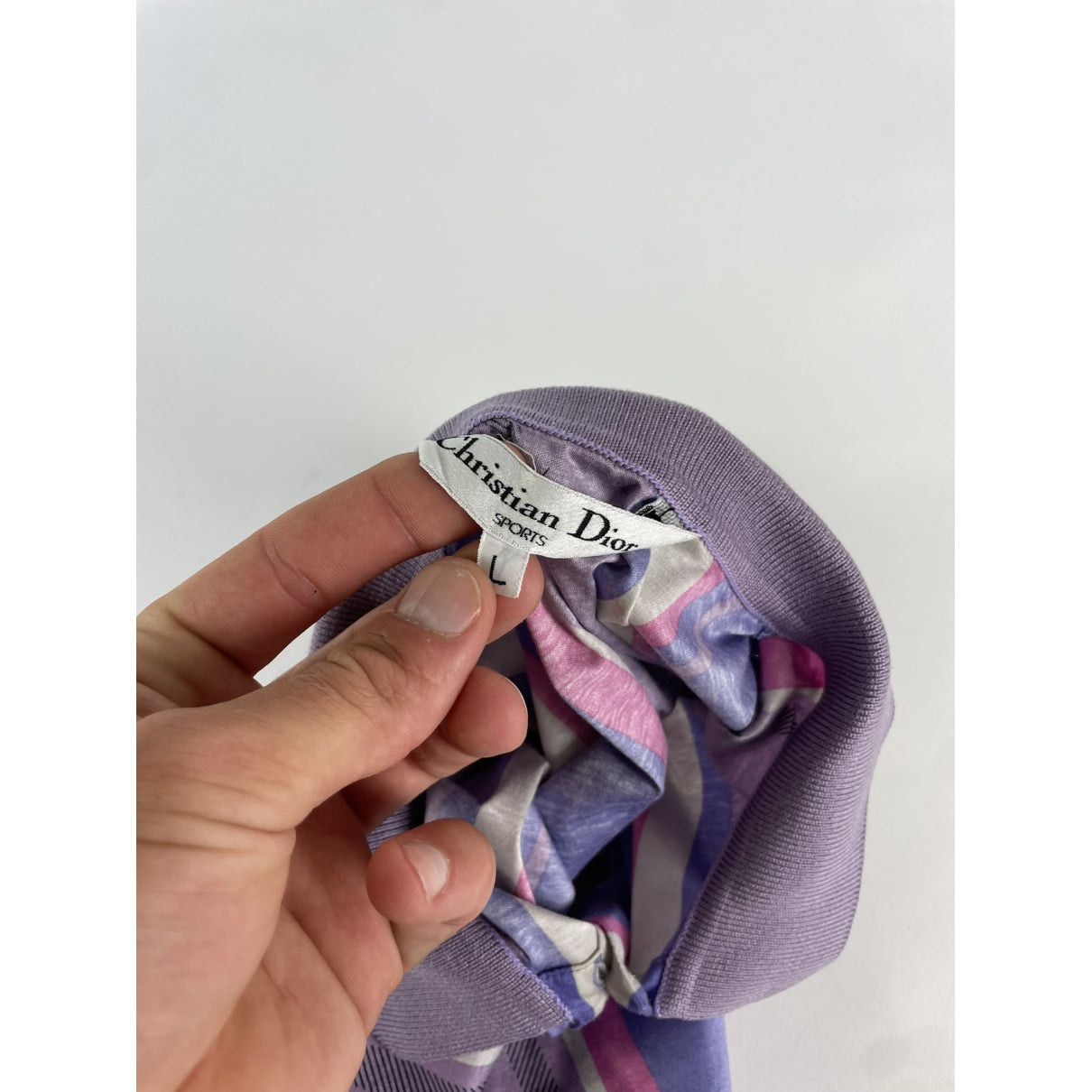 Dior J'A Purple Cotton Top Size L / US 10 / IT 46 - 5 Thumbnail