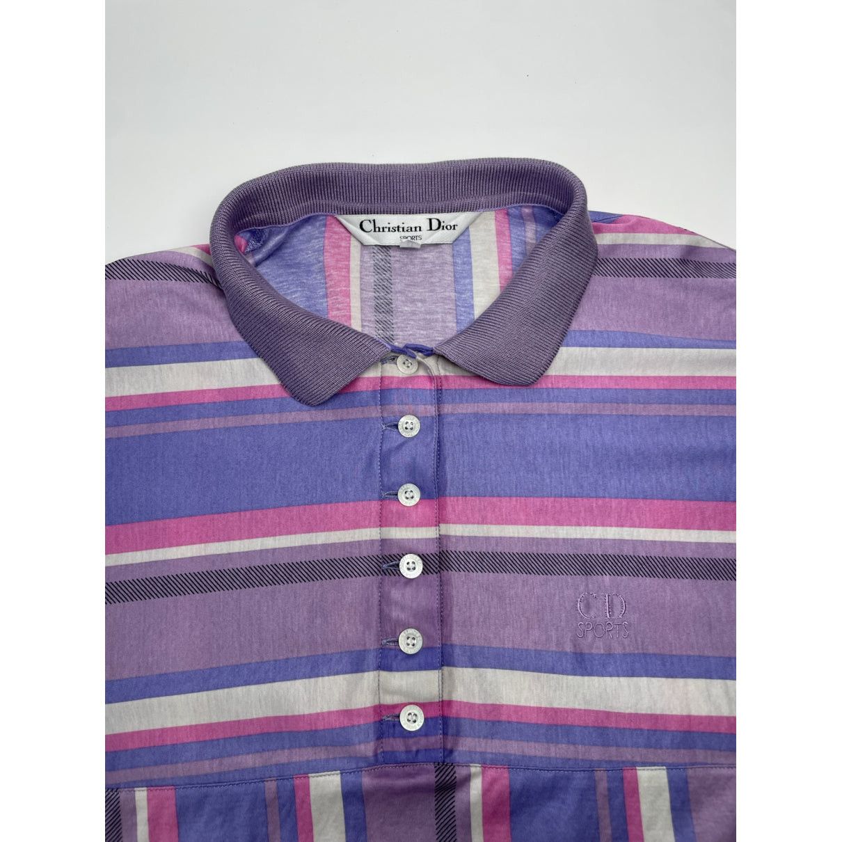 Dior J'A Purple Cotton Top Size L / US 10 / IT 46 - 2 Thumbnail