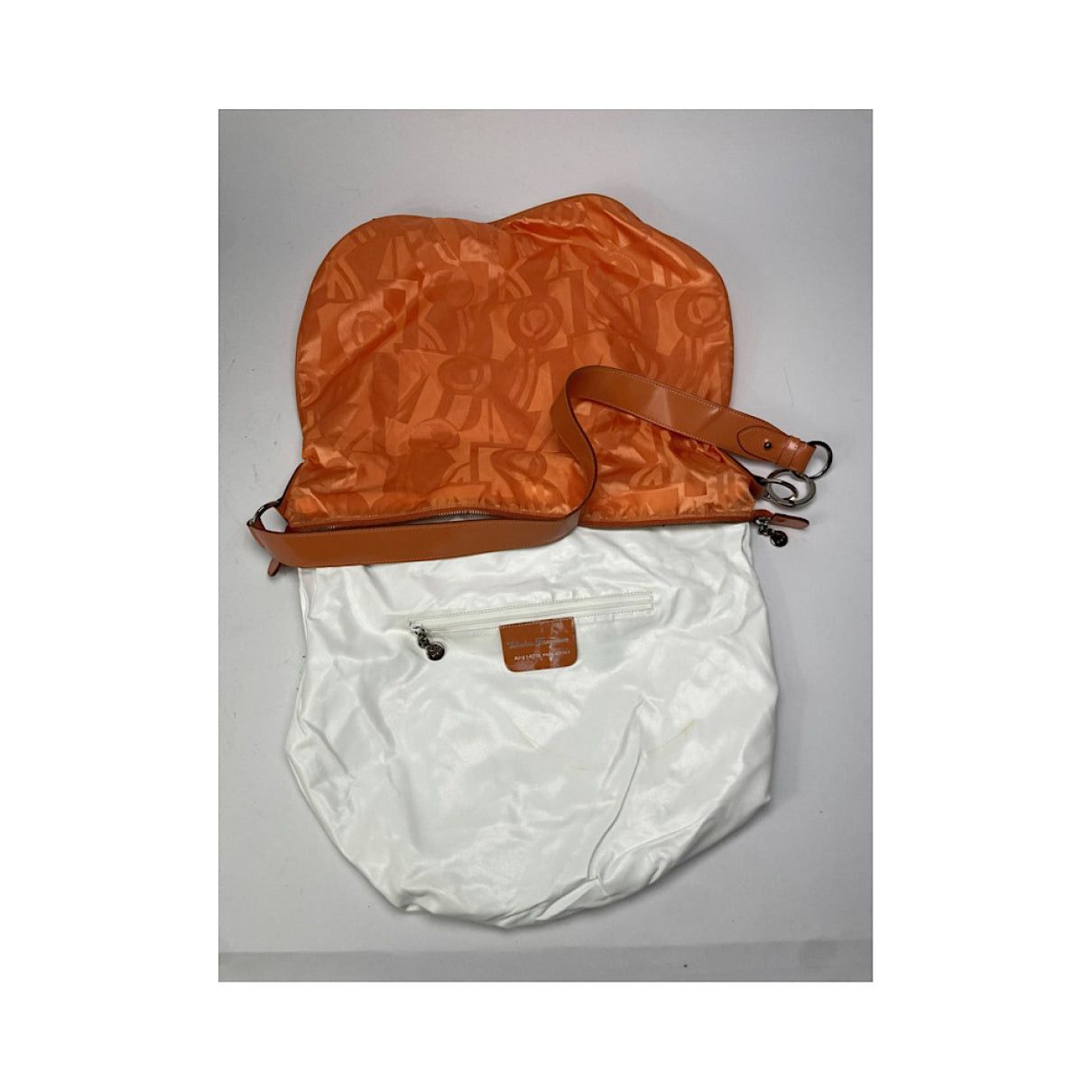 Salvatore Ferragamo Orange Polyester Handbag Size ONE SIZE - 2 Thumbnail