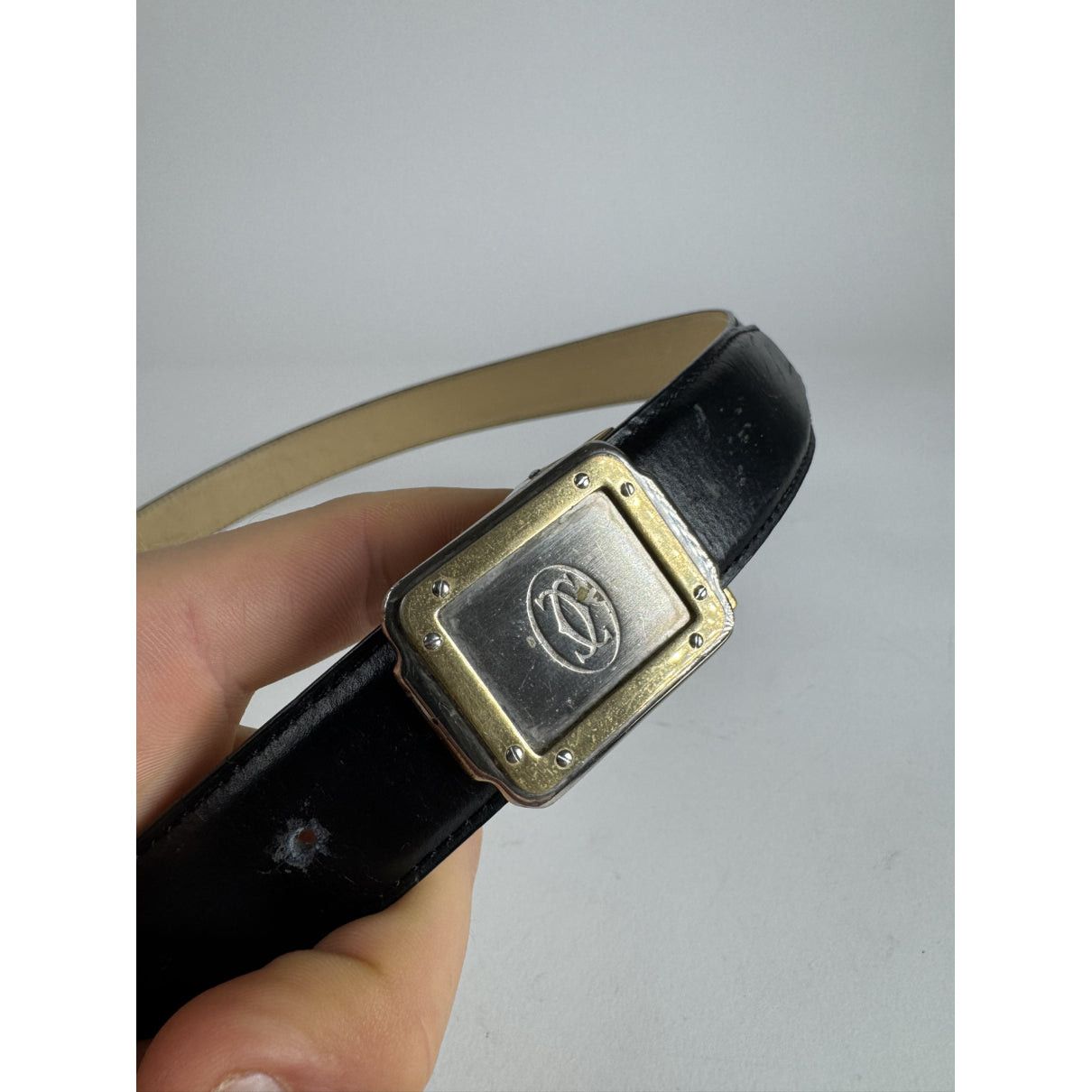 Cartier Black Leather Belt Size ONE SIZE - 3 Thumbnail