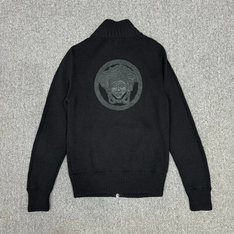 Versace Versace Gray Wool Medusa Zip Jacket - dmc Size US L / EU 52-54 / 3 - 2 Thumbnail