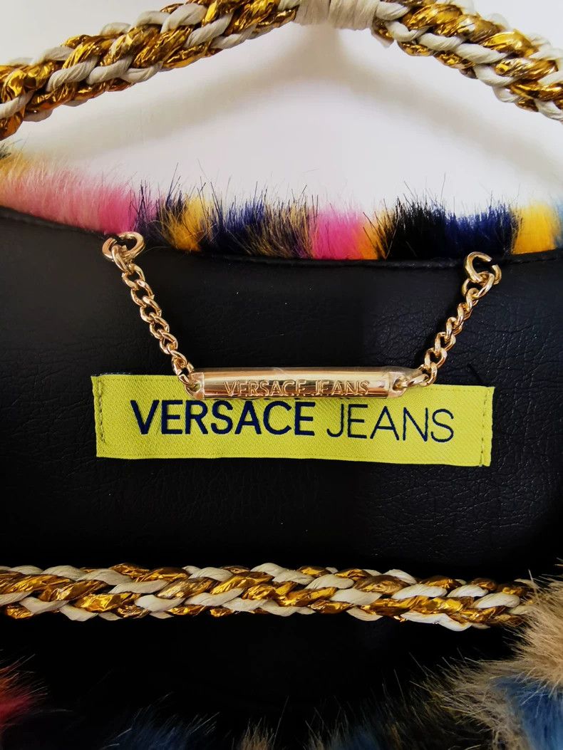 Versace Versace Women's Colorful Fur Jacket - dmc Size US M / EU 48-50 / 2 - 6 Thumbnail