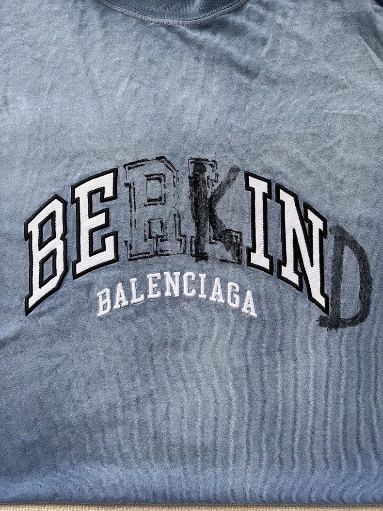 Balenciaga Balenciaga Letter Print Short Sleeve T-shirt - dmc Size US L / EU 52-54 / 3 - 3 Thumbnail