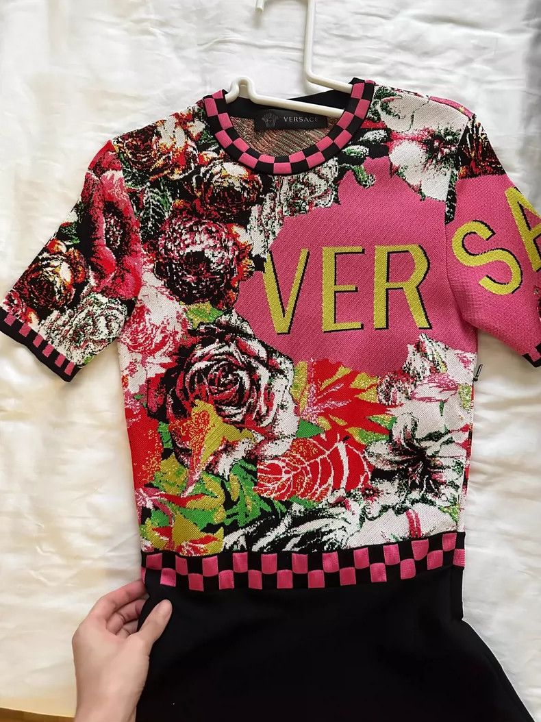 Versace Versace Silk Printed Shirt Dress - dmc Size US 36 / EU 52 - 3 Thumbnail