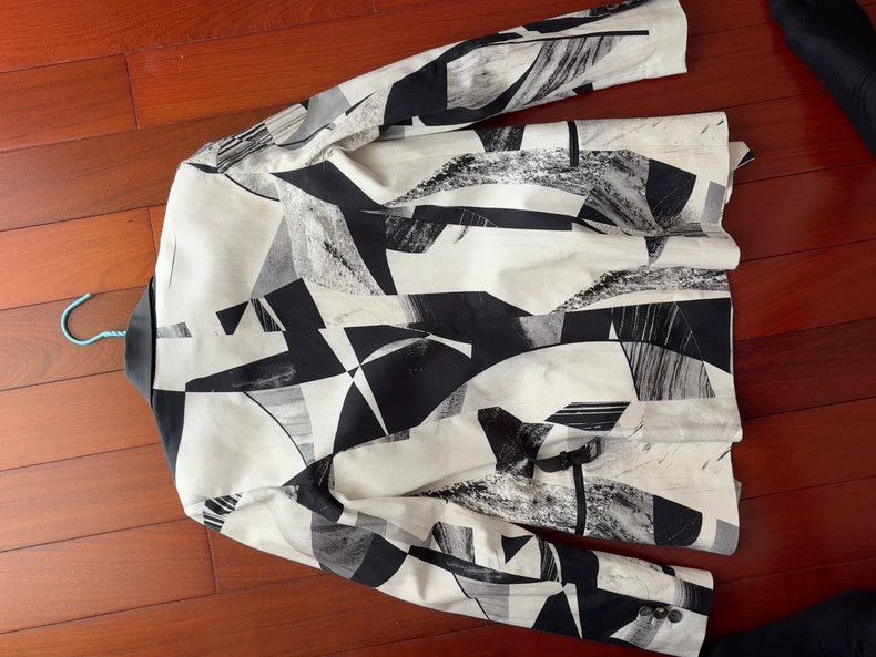 Helmut Lang Helmut Lang Cubist Print Blazer - dmc Size US M / EU 48-50 / 2 - 3 Thumbnail