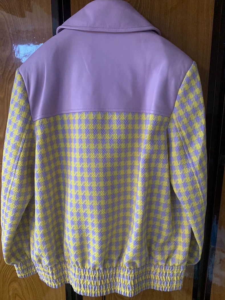 Versace Versace Women's Purple Leather Wool Jacket - dmc Size US M / EU 48-50 / 2 - 3 Thumbnail