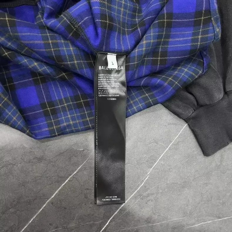 Balenciaga Balenciaga FW22 Batman Check Layered Shirt - dmc Size US S / EU 44-46 / 1 - 3 Thumbnail