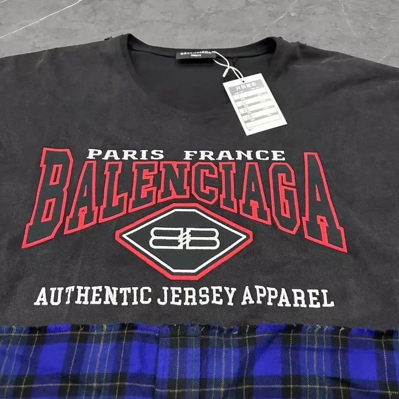 Balenciaga Balenciaga FW22 Batman Check Layered Shirt - dmc Size US S / EU 44-46 / 1 - 5 Thumbnail