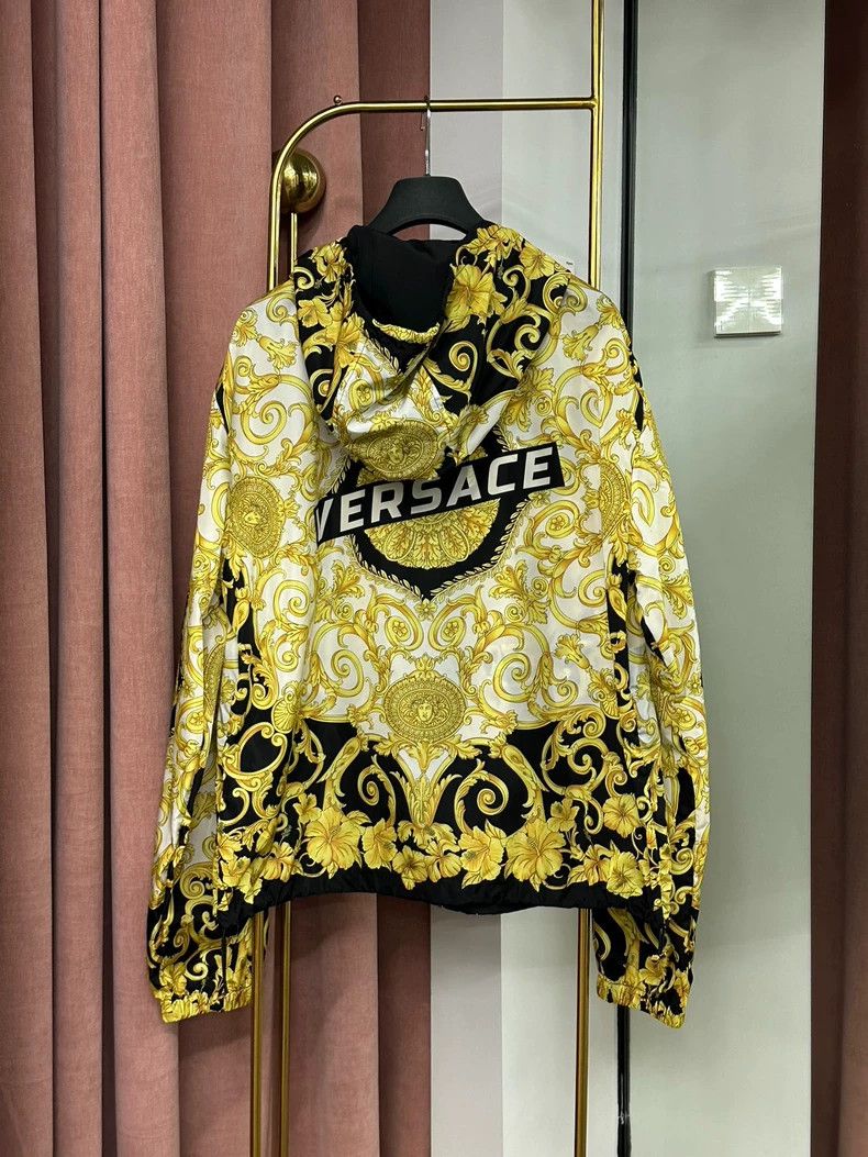Versace Versace Medusa Print Zip Hooded Jacket - dmc Size US XL / EU 56 / 4 - 4 Thumbnail