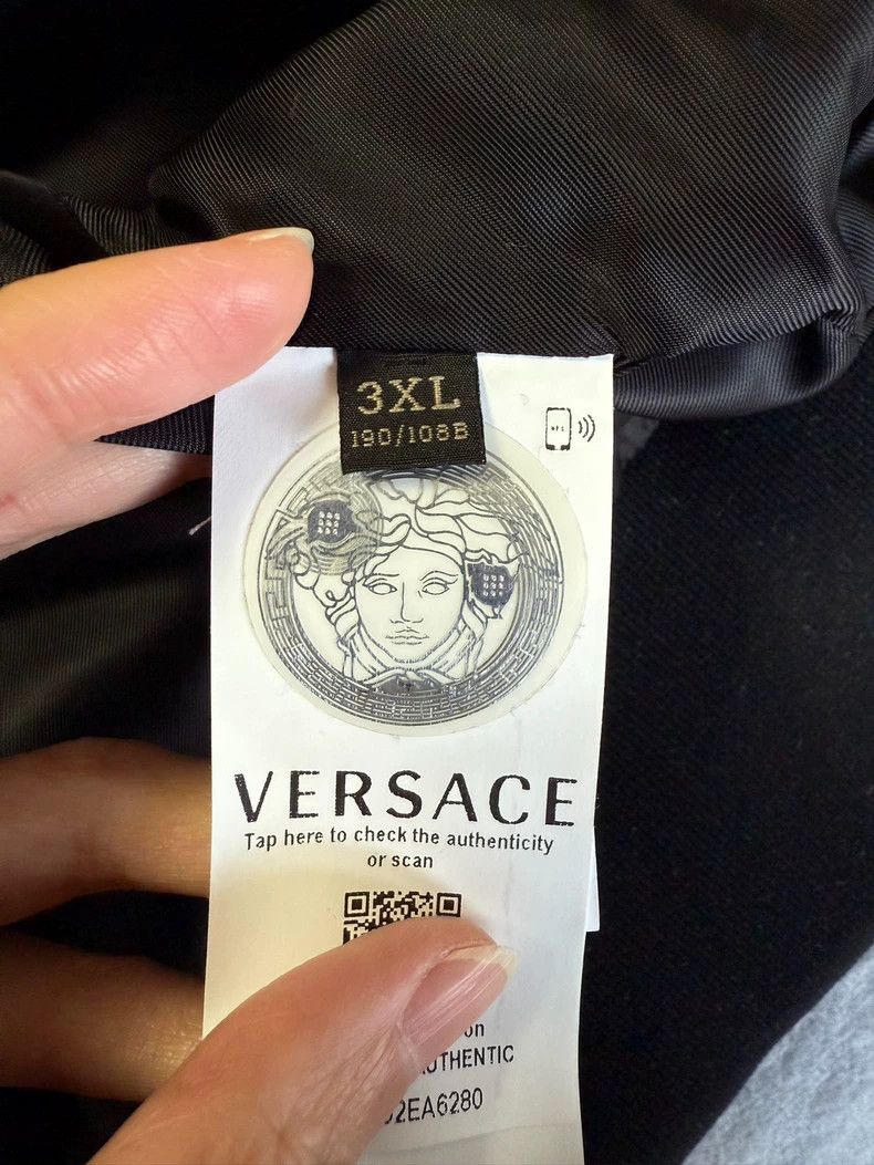 Versace Versace Flocked Sequin Men's Jacket - dmc Size US XXL / EU 58 / 5 - 3 Thumbnail