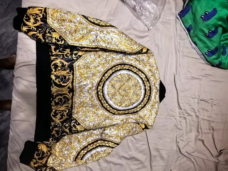 Versace Versace main line luxury printed cotton jacket - dmc Size US XXL / EU 58 / 5 - 4 Thumbnail