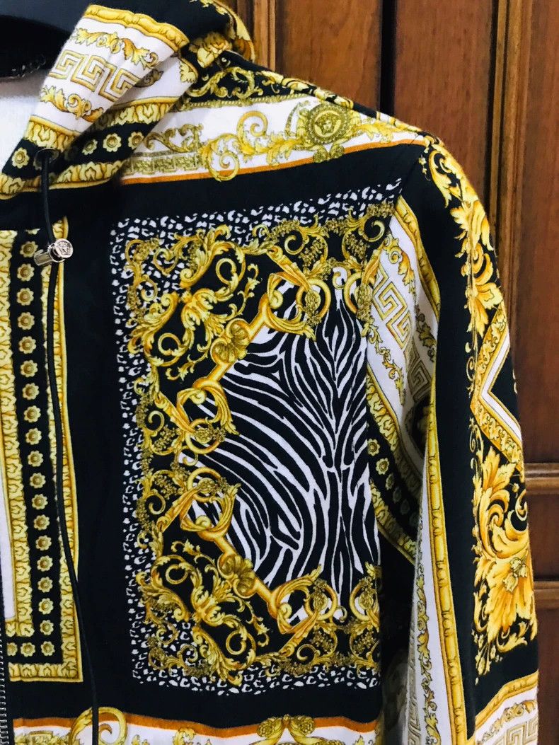 Versace Versace Printed Zip-Up Jacket - dmc Size US M / EU 48-50 / 2 - 4 Thumbnail