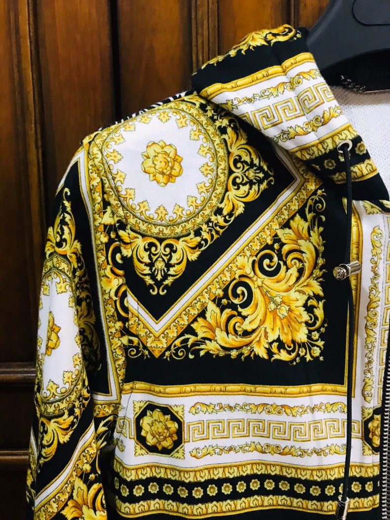 Versace Versace Printed Zip-Up Jacket - dmc Size US M / EU 48-50 / 2 - 5 Thumbnail
