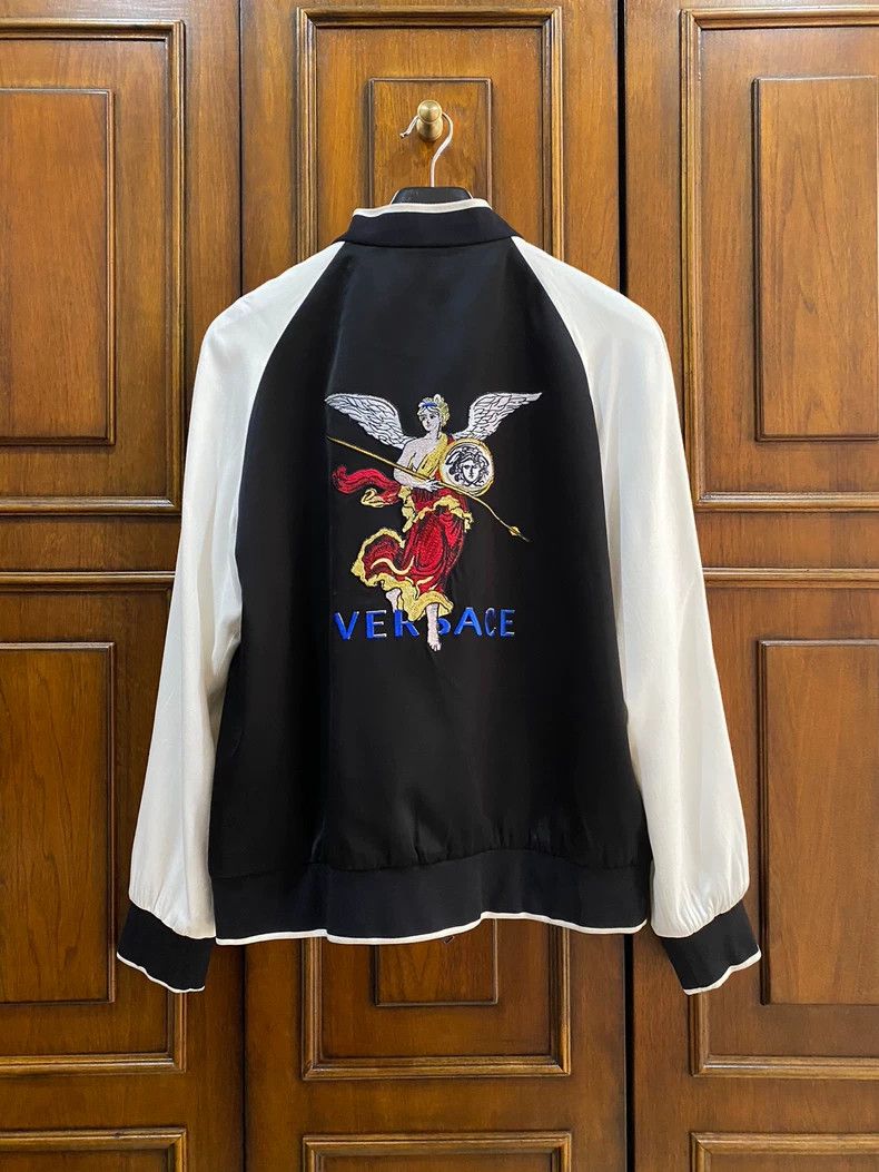 Versace Versace Embroidered Bomber Jacket - dmc Size US M / EU 48-50 / 2 - 2 Thumbnail