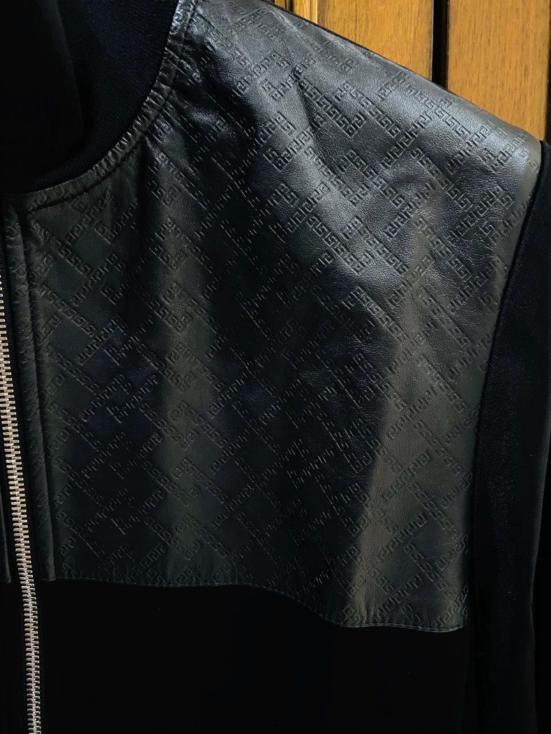 Versace Versace Leather Paneled Bomber Jacket - dmc Size US M / EU 48-50 / 2 - 3 Thumbnail