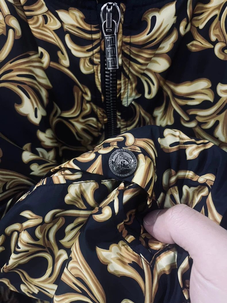 Versace Versace Black Gold Baroque Bomber Jacket - dmc Size US XL / EU 56 / 4 - 3 Thumbnail