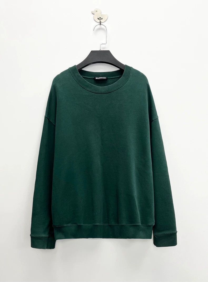Balenciaga Balenciaga Green Back Logo Sweatshirt - dmc Size US L / EU 52-54 / 3 - 2 Thumbnail