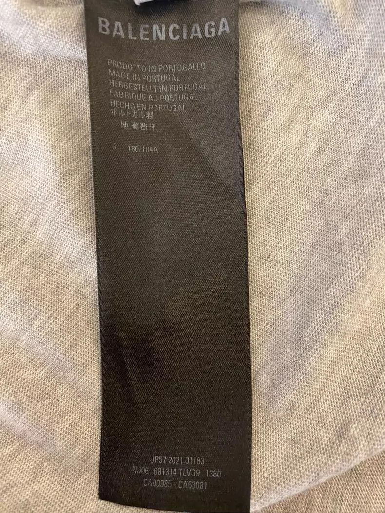 Balenciaga Balenciaga FBI Logo Grey Short Sleeve T-Shirt - dmc Size US M / EU 48-50 / 2 - 5 Thumbnail