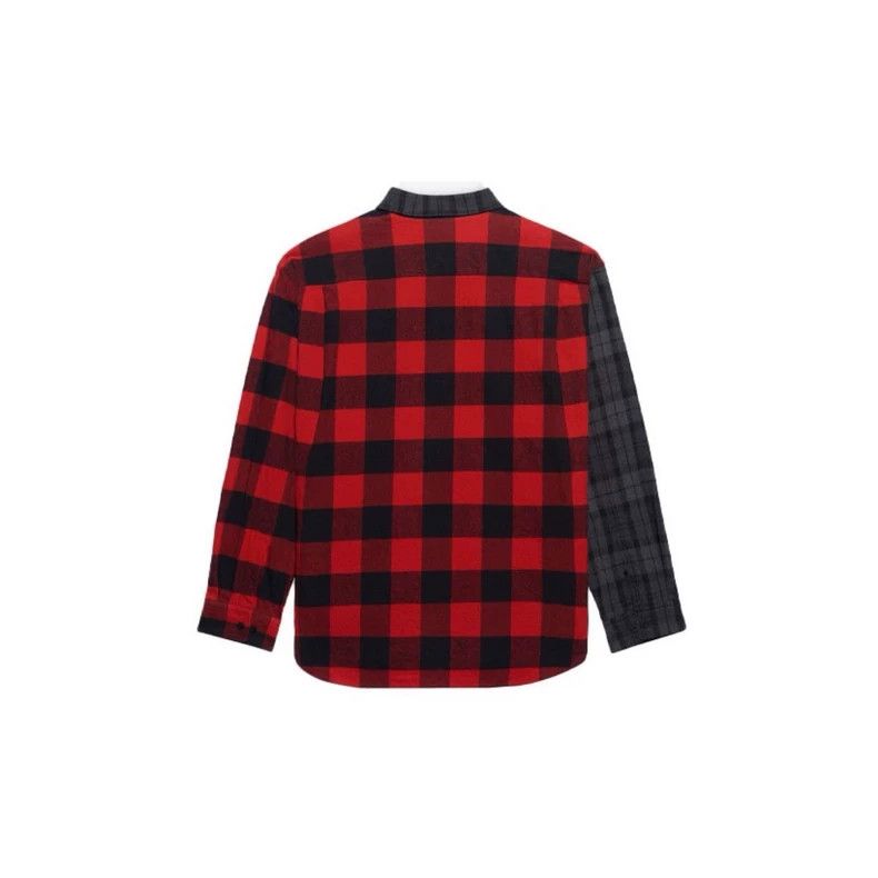 Balenciaga Balenciaga Red Black Plaid Long Sleeve Shirt - dmc Size US M / EU 48-50 / 2 - 4 Thumbnail