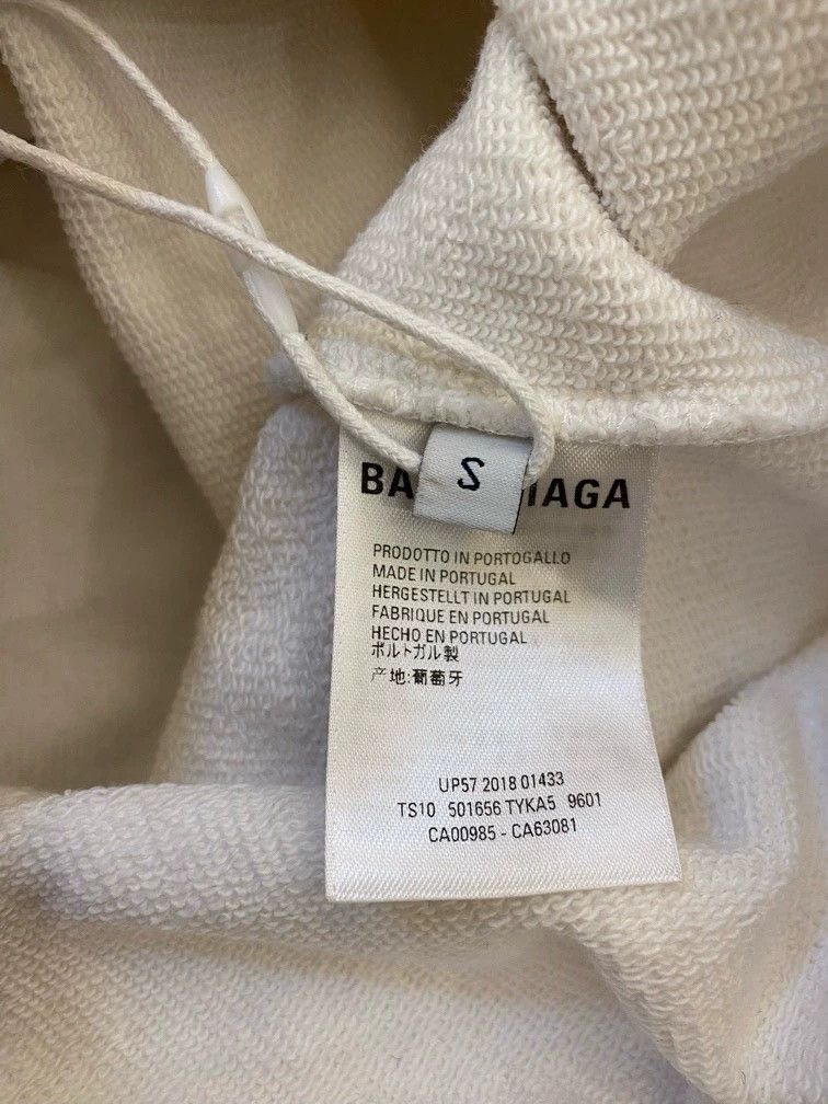 Balenciaga Balenciaga White Double B Logo Hoodie - dmc Size US S / EU 44-46 / 1 - 5 Thumbnail