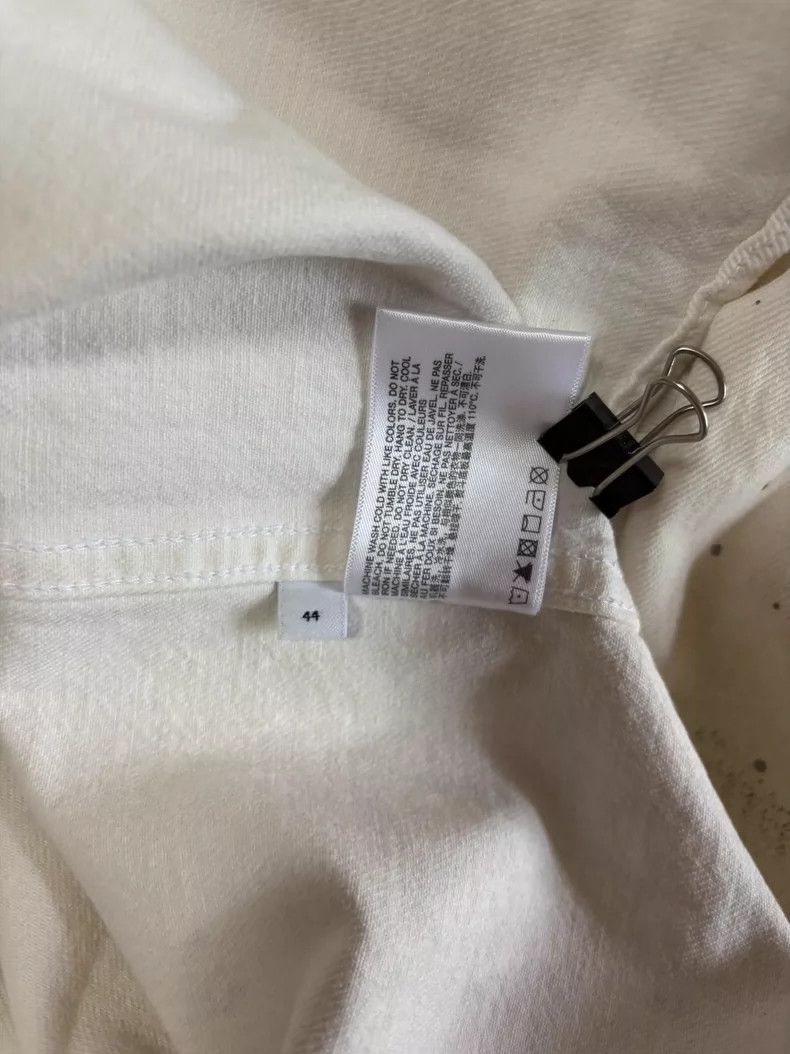 Helmut Lang Helmut Lang Distressed Ink White Shirt Jacket - dmc Size US L / EU 52-54 / 3 - 6 Thumbnail