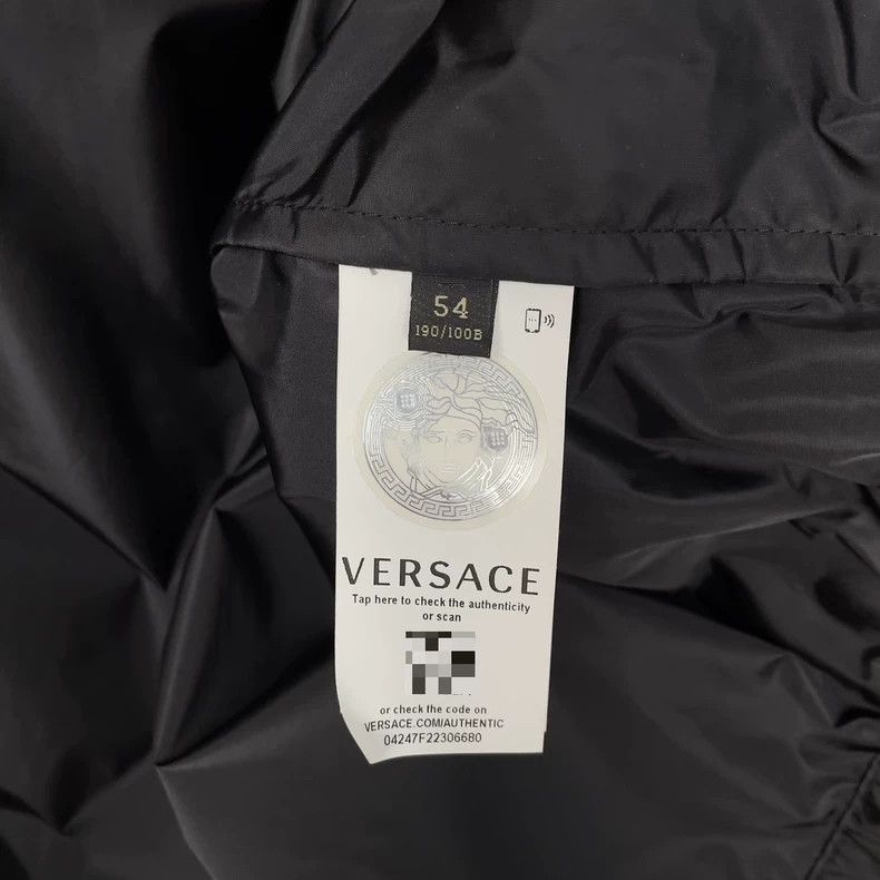 Versace Versace Men's Black Hooded Windbreaker Jacket - dmc Size US XL / EU 56 / 4 - 2 Thumbnail