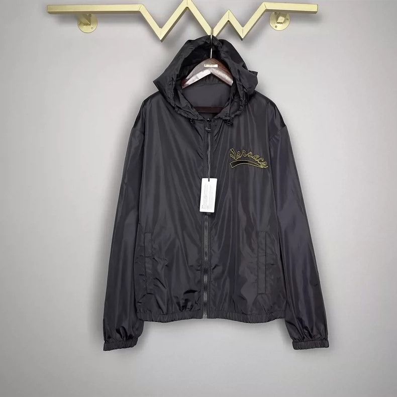 Versace Versace Men's Black Hooded Windbreaker Jacket - dmc Size US XL / EU 56 / 4 - 9 Thumbnail