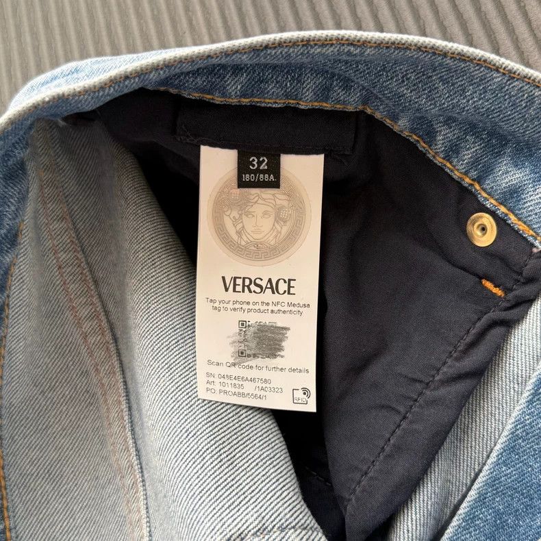 Versace VERSACE 23SS Embroidered Denim Jeans - dmc Size US 34 / EU 50 - 9 Thumbnail