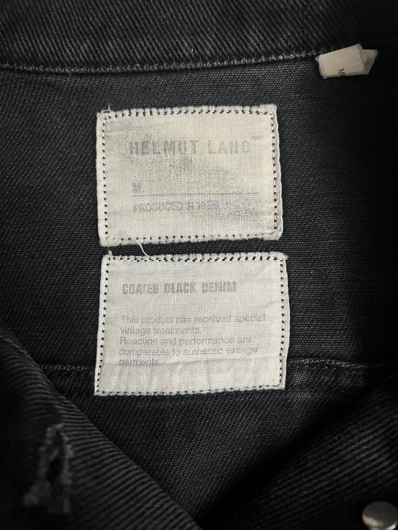 Helmut Lang 1999 Wax Coated Denim Jacket - dmc