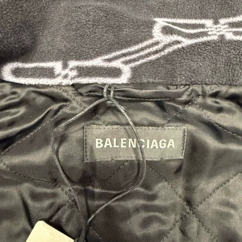 Balenciaga Balenciaga Black Fleece Logo Jacket - dmc Size US L / EU 52-54 / 3 - 6 Thumbnail