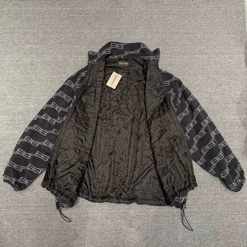 Balenciaga Balenciaga Black Fleece Logo Jacket - dmc Size US L / EU 52-54 / 3 - 2 Thumbnail