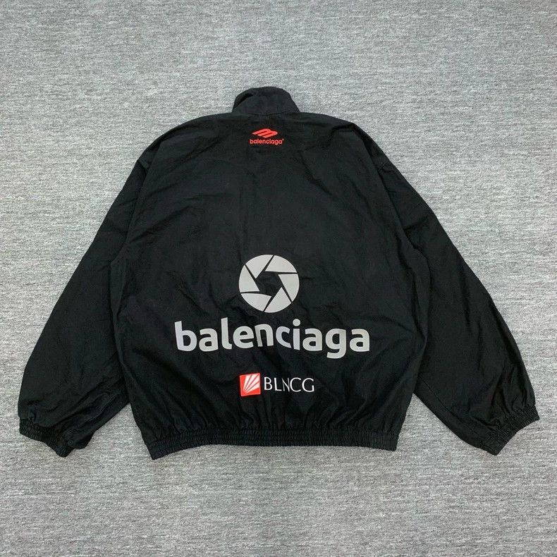 Balenciaga Balenciaga Black Logo Racing Jacket - dmc Size US XS / EU 42 / 0 - 2 Thumbnail