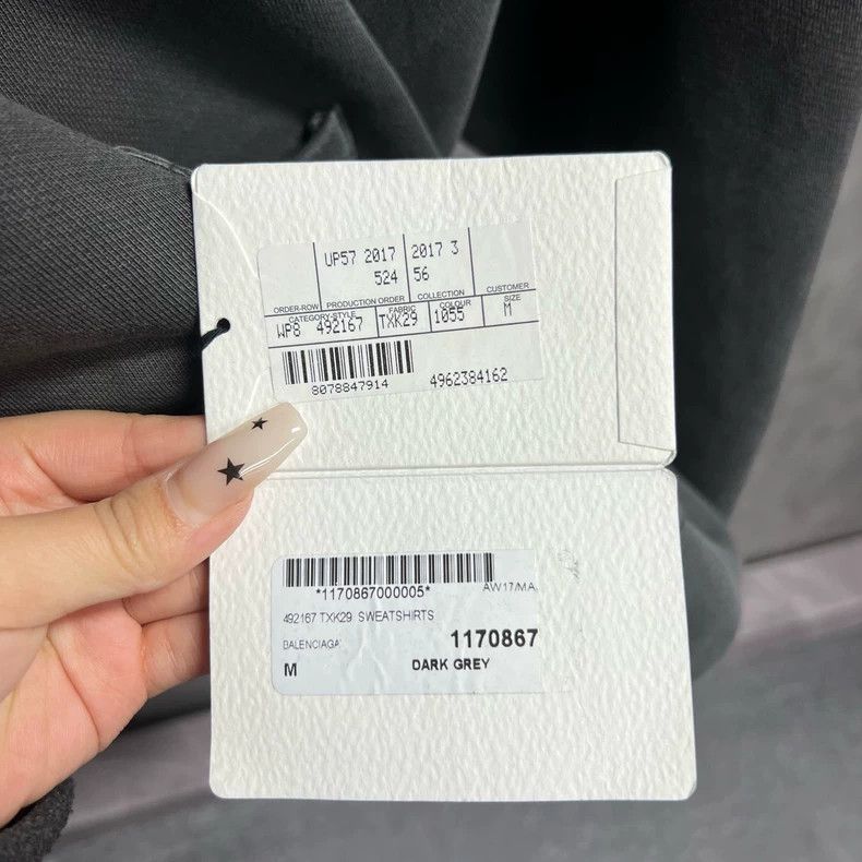 Balenciaga Balenciaga Gray Logo Back Print Hoodie - dmc Size US XS / EU 42 / 0 - 5 Thumbnail