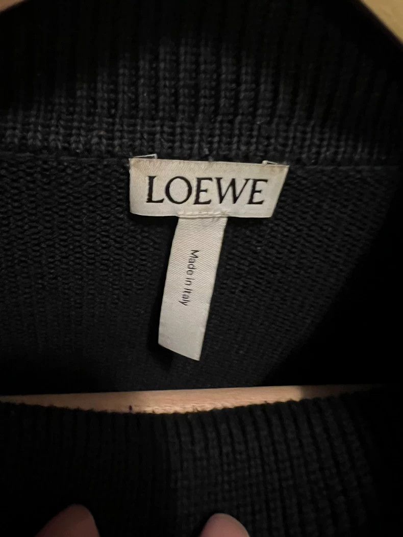 Loewe Loewe Men's Black Knit Sweater - dmc Size US S / EU 44-46 / 1 - 2 Thumbnail
