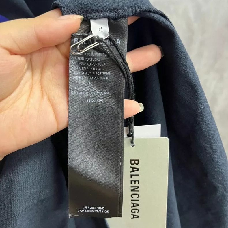 Balenciaga Balenciaga Black Logo Print Short Sleeve T-Shirt - dmc Size US M / EU 48-50 / 2 - 4 Thumbnail