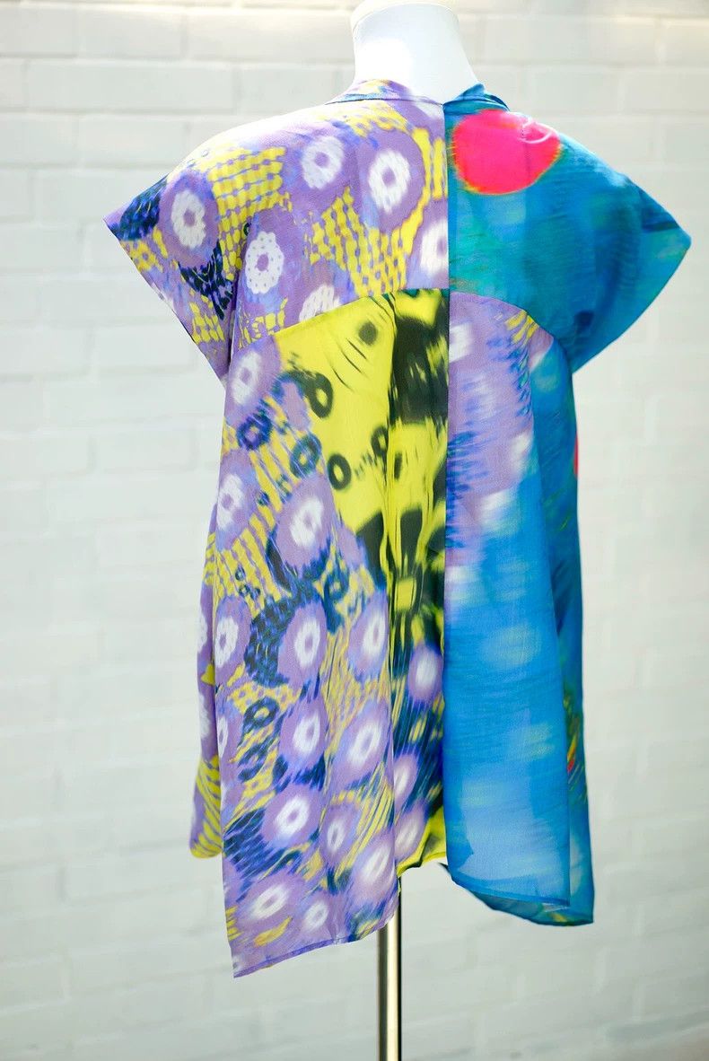 Issey Miyake Issey Miyake Abstract Print Sleeveless Top - dmc Size US M / EU 48-50 / 2 - 2 Thumbnail