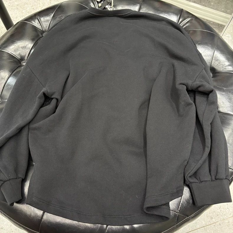Loewe LOEWE Black Embroidered Crewneck Sweatshirt - dmc Size US M / EU 48-50 / 2 - 2 Thumbnail