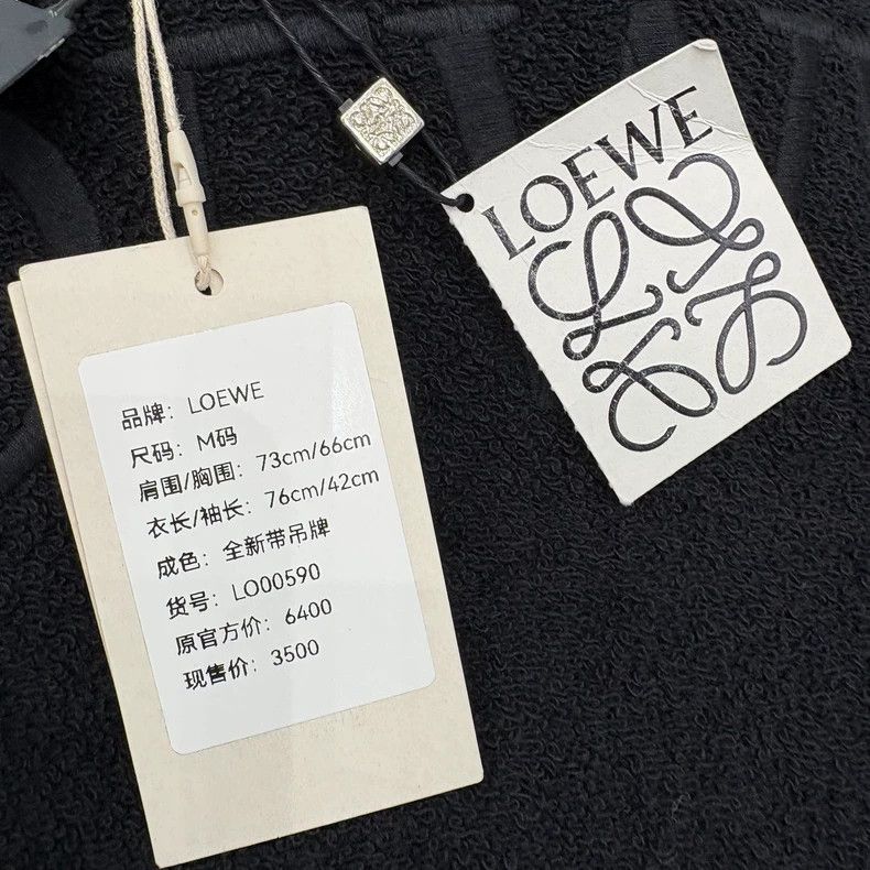 Loewe LOEWE Black Embroidered Crewneck Sweatshirt - dmc Size US M / EU 48-50 / 2 - 5 Thumbnail